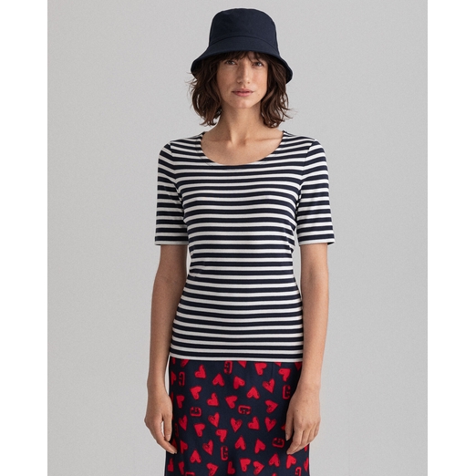 Overview second image: Striped rib t-shirt - Gant
