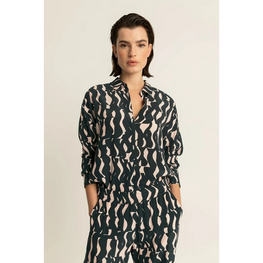 Overview image: Printed blouse - Expresso