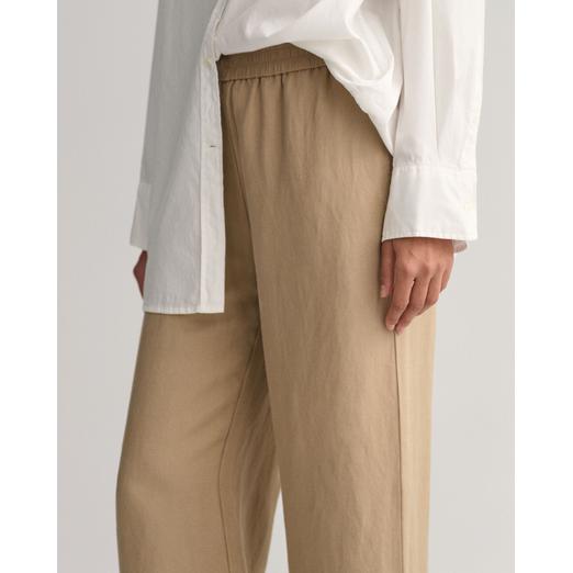 Overview second image: Linen viscose pull-on pants