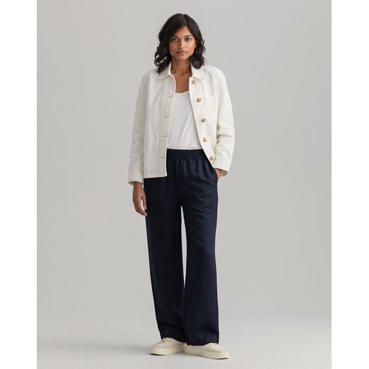 Overview image: Linen viscose pull-on pants