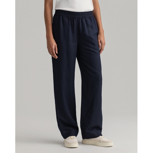 Overview second image: Linen viscose pull-on pants
