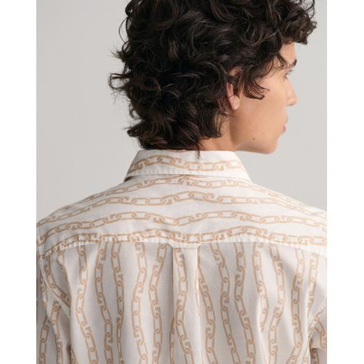 Overview second image: Chain print cotton voile shirt