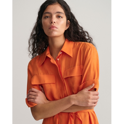 Overview second image: Flap pocket shirt dress