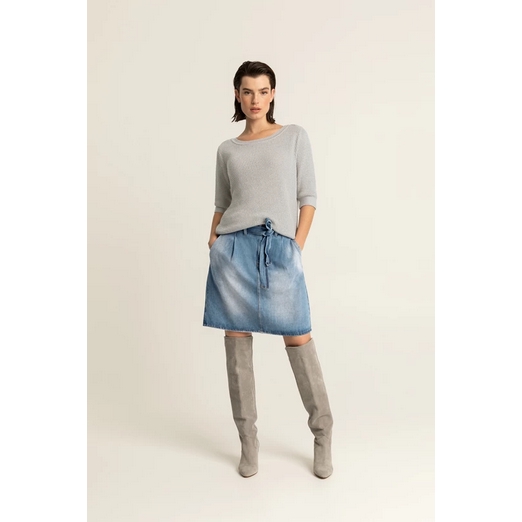 Overview image: Denim paper bag skirt