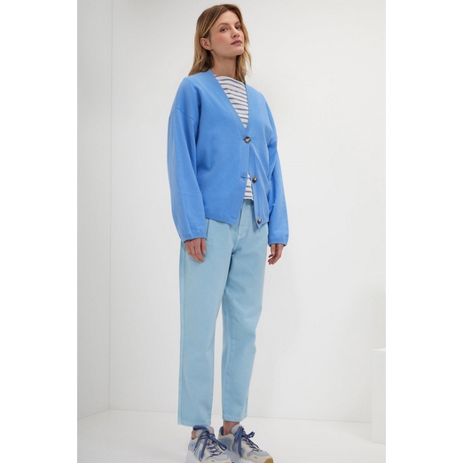 Overview image: Gideon cardigan bleu