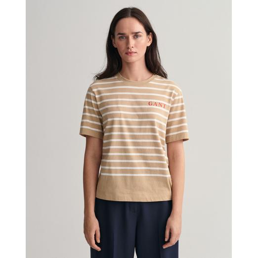Overview image: Logo SS striped T-shirt GANT