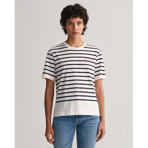 Overview image: Logo SS striped T-shirt GANT