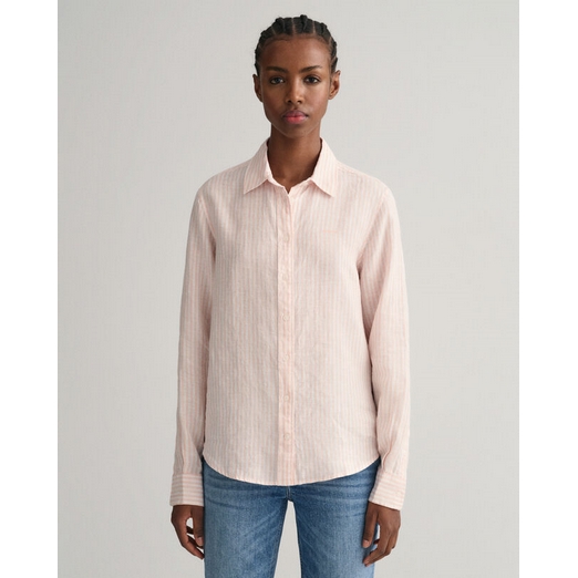Overview image: Reg linnen stripe shirt GANT