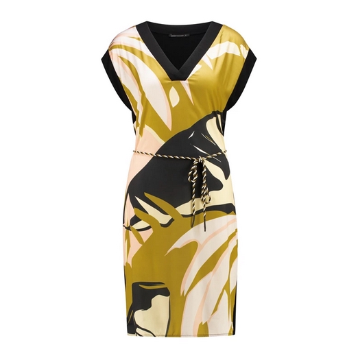 Overview second image: Color Panel Print Dress Stone