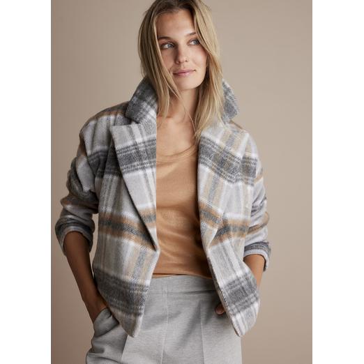 Overview image: Wool check jacket