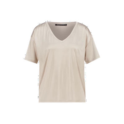Overview image: Glanzend V-hals T-shirt