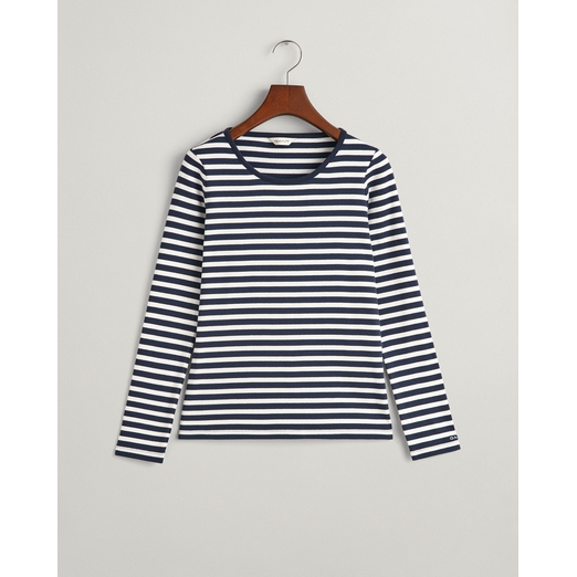 Overview second image: Slim Striped Ribbed LS T-shirt
