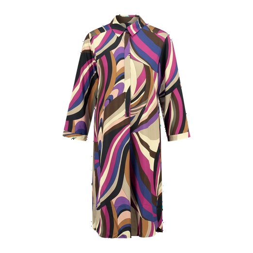 Overview second image: Long dress s print Expresso